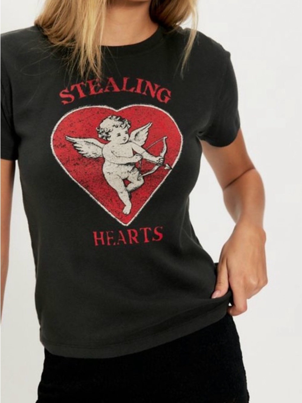 Free People X Ragabond Stealing Hearts Tee NWT M
